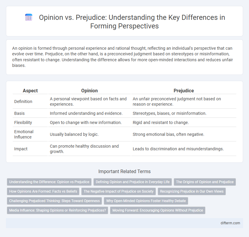 Opinion vs. Prejudice: Understanding the Key Differences in Forming Perspectives