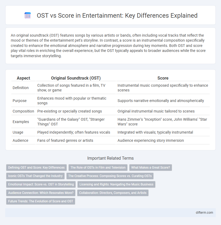 OST vs Score in Entertainment: Key Differences Explained