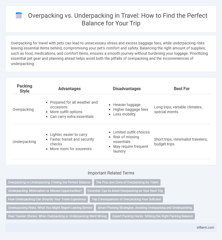 Overpacking vs. Underpacking in Travel: How to Find the Perfect Balance for Your Trip