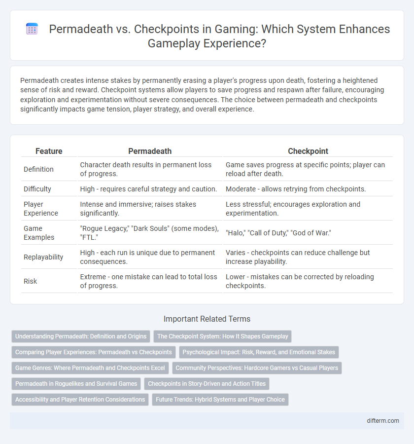 Permadeath vs. Checkpoints in Gaming: Which System Enhances Gameplay Experience?