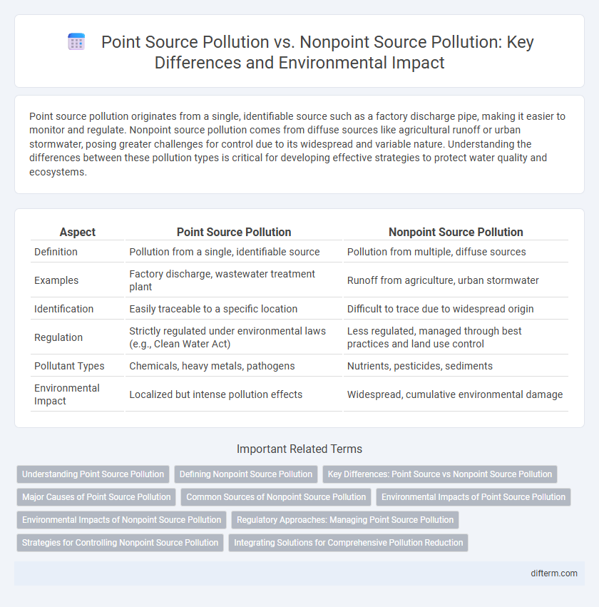 Point Source Pollution vs. Nonpoint Source Pollution: Key Differences and Environmental Impact