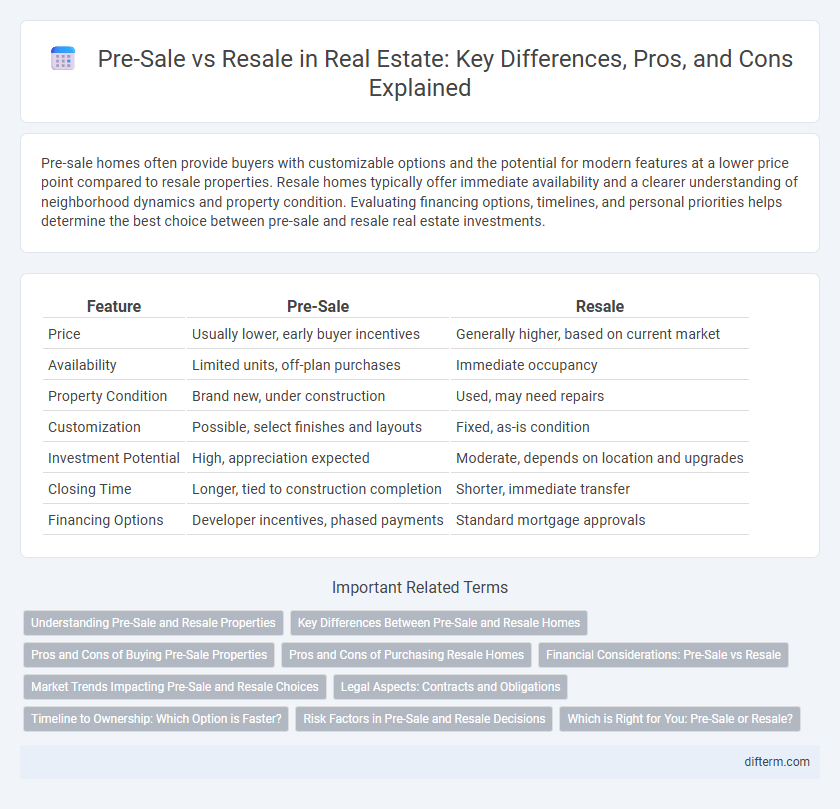 Pre-Sale vs Resale in Real Estate: Key Differences, Pros, and Cons Explained