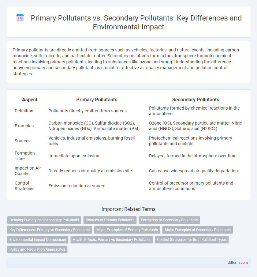 Primary Pollutants vs. Secondary Pollutants: Key Differences and Environmental Impact