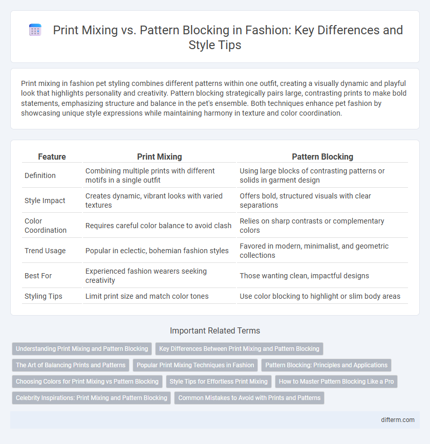 Print Mixing vs. Pattern Blocking in Fashion: Key Differences and Style Tips