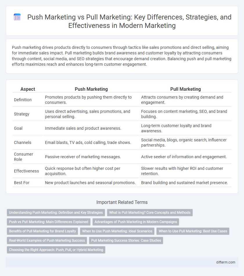 Push Marketing vs Pull Marketing: Key Differences, Strategies, and Effectiveness in Modern Marketing