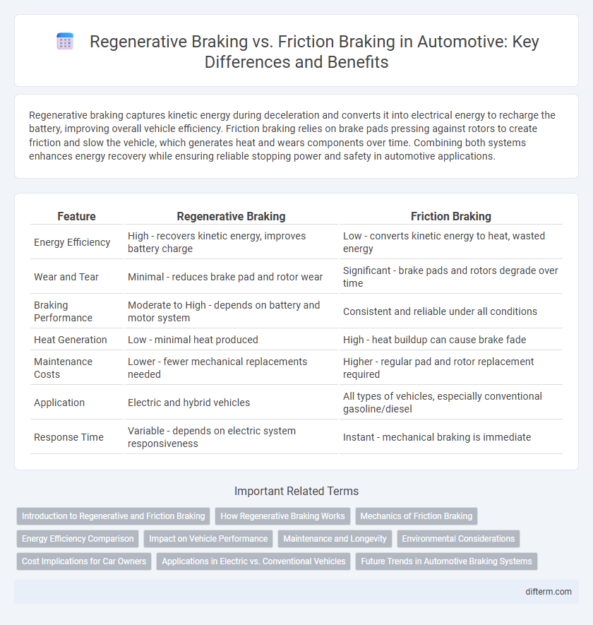 Regenerative Braking vs. Friction Braking in Automotive: Key Differences and Benefits