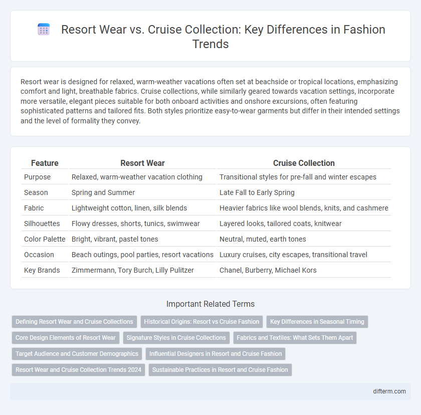 Resort Wear vs. Cruise Collection: Key Differences in Fashion Trends