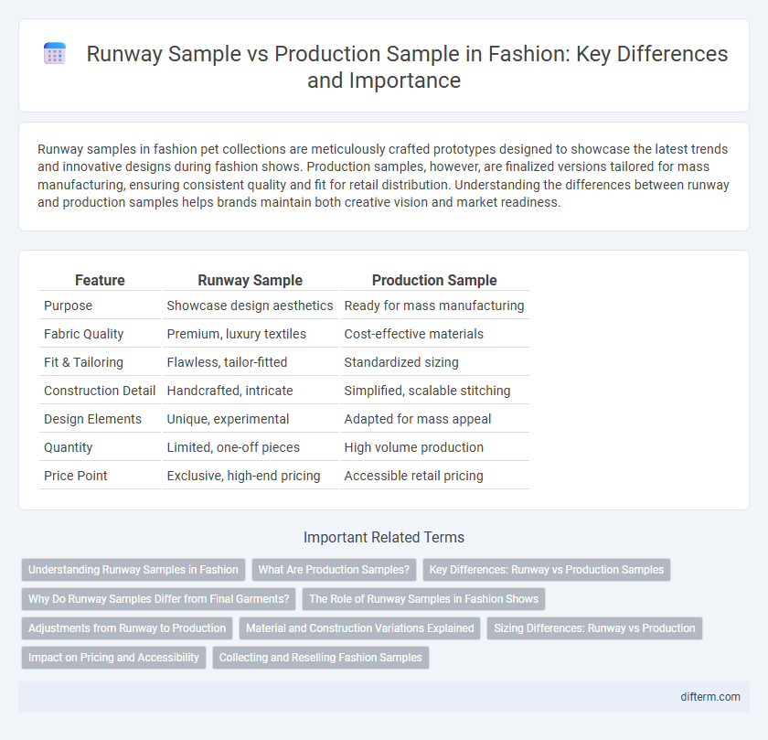 Runway Sample vs Production Sample in Fashion: Key Differences and Importance