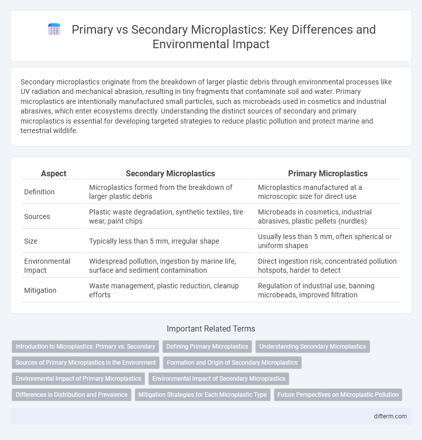 Primary vs Secondary Microplastics: Key Differences and Environmental Impact