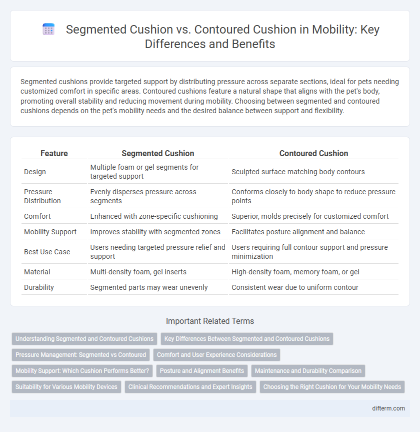 Segmented Cushion vs. Contoured Cushion in Mobility: Key Differences and Benefits