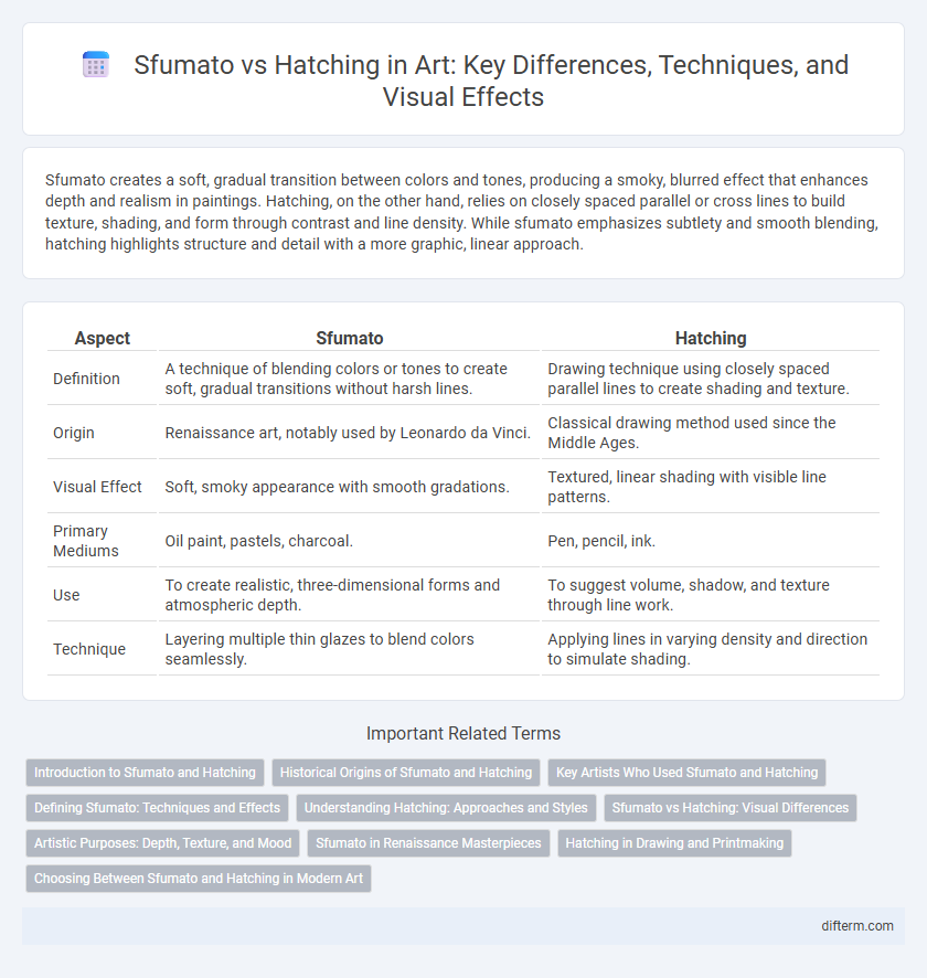 Sfumato vs Hatching in Art: Key Differences, Techniques, and Visual Effects