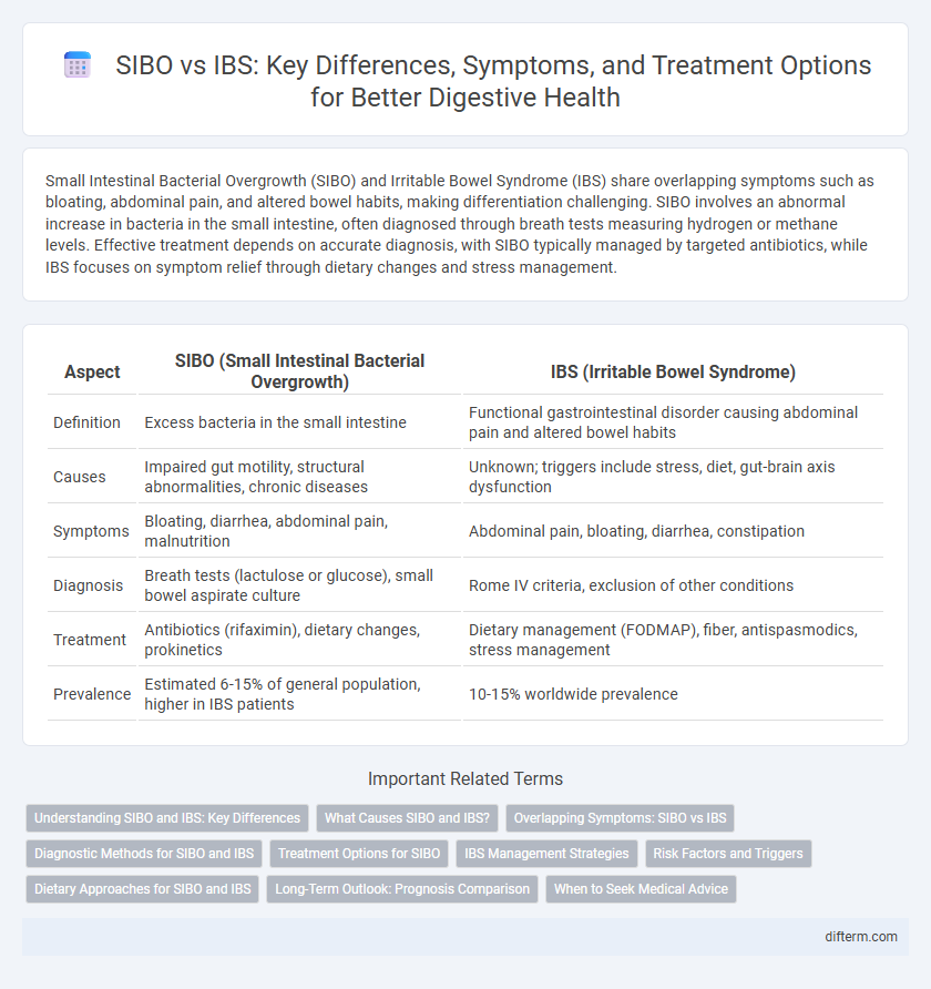 SIBO vs IBS: Key Differences, Symptoms, and Treatment Options for Better Digestive Health
