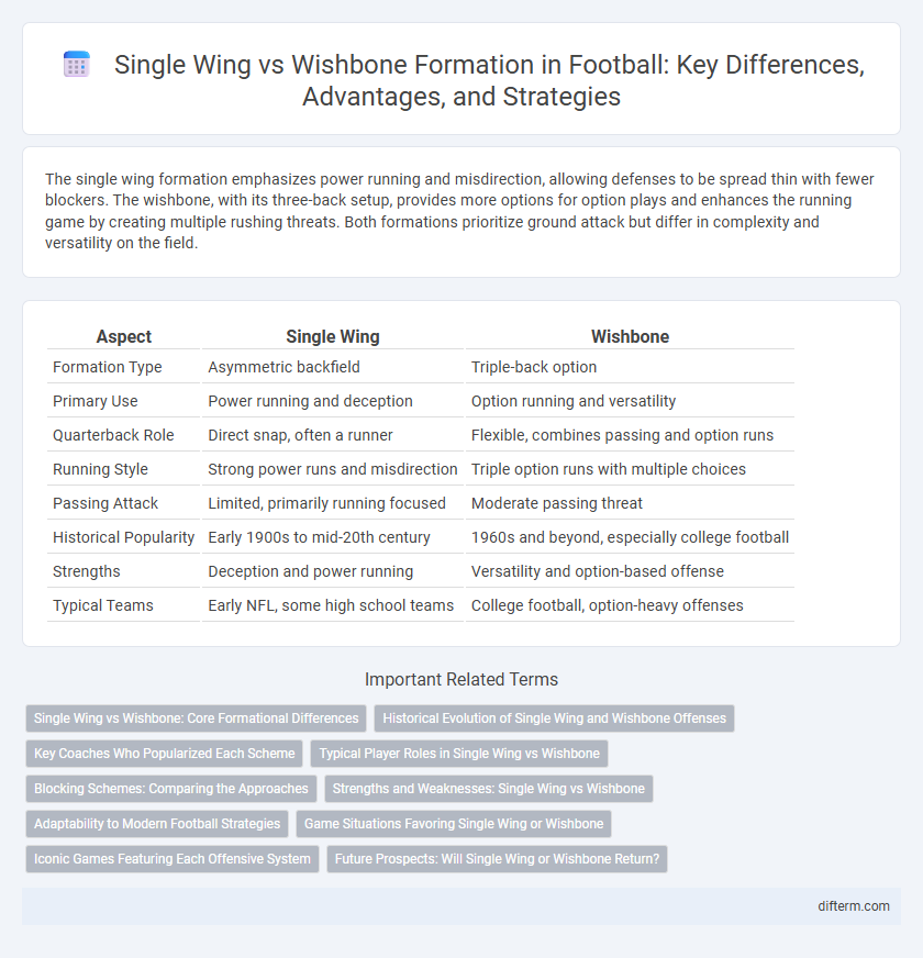 Single Wing vs Wishbone Formation in Football: Key Differences, Advantages, and Strategies