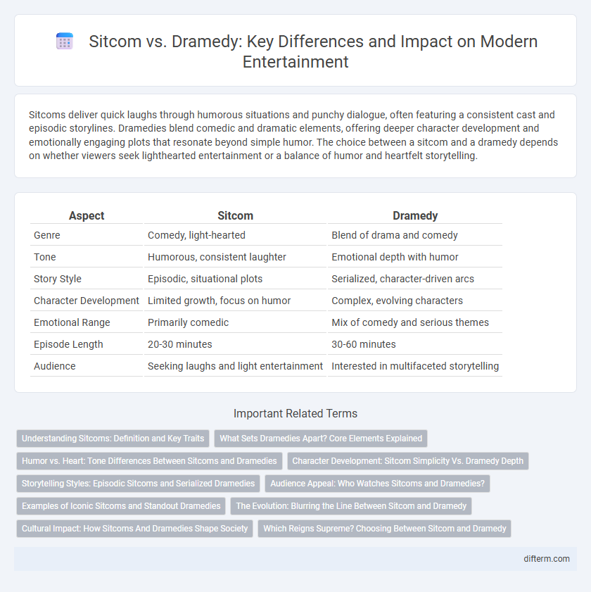 Sitcom vs. Dramedy: Key Differences and Impact on Modern Entertainment