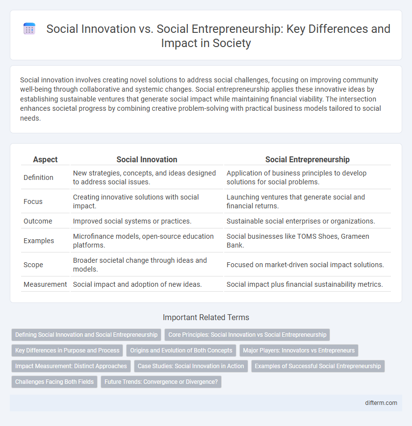Social Innovation vs. Social Entrepreneurship: Key Differences and Impact in Society
