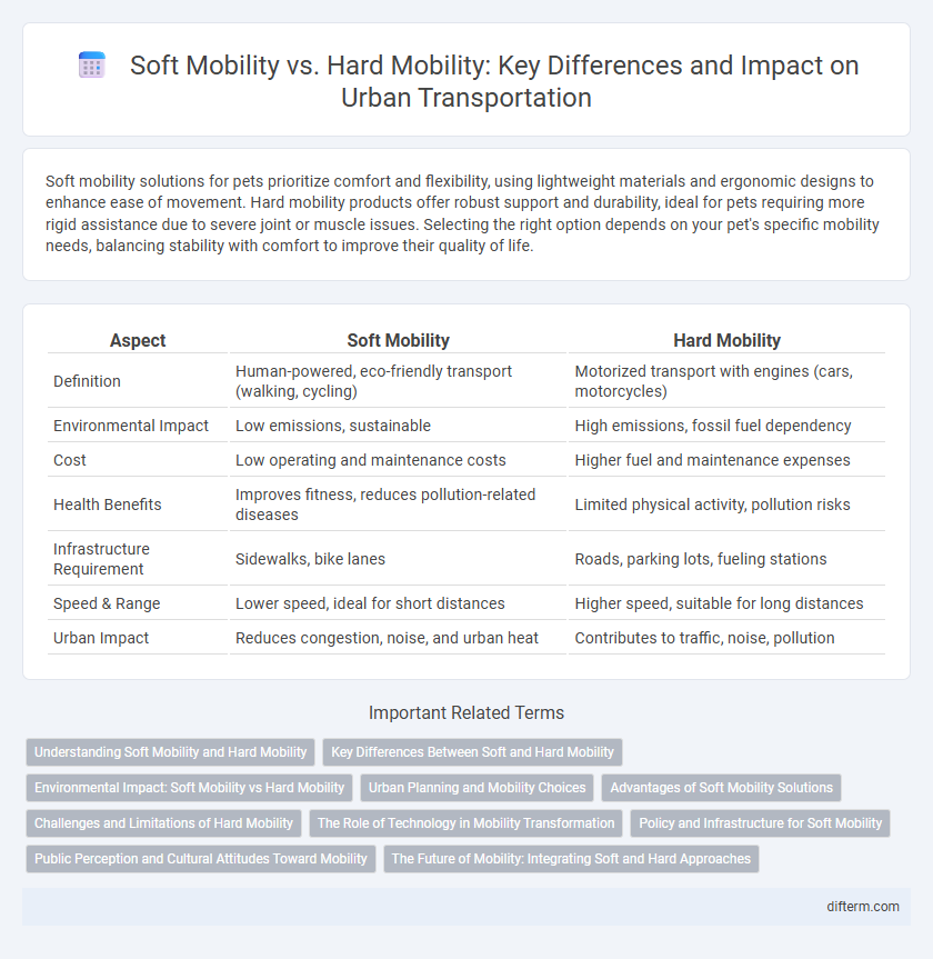 Soft Mobility vs. Hard Mobility: Key Differences and Impact on Urban Transportation