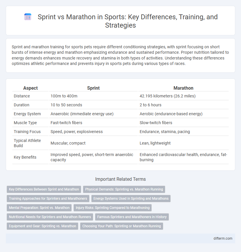 Sprint vs Marathon in Sports: Key Differences, Training, and Strategies