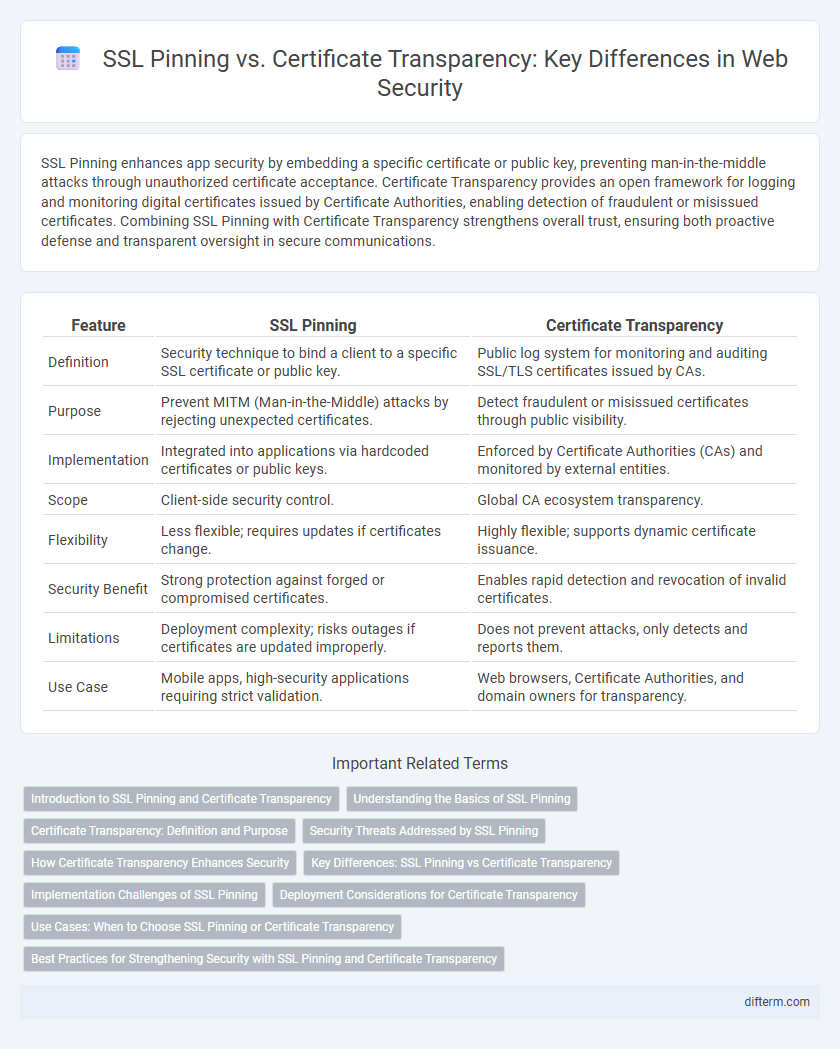 SSL Pinning vs. Certificate Transparency: Key Differences in Web Security