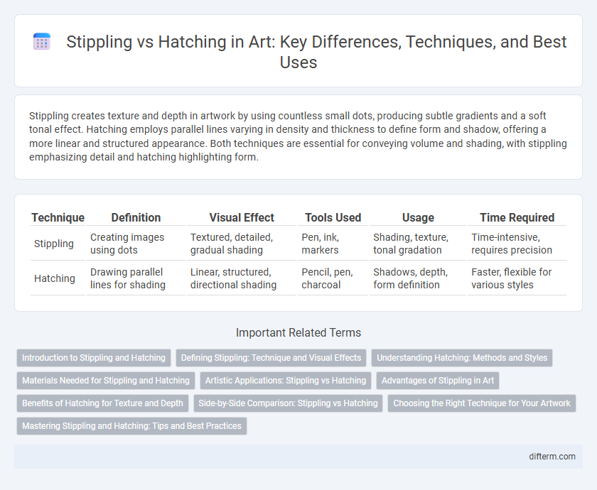 Stippling vs Hatching in Art: Key Differences, Techniques, and Best Uses