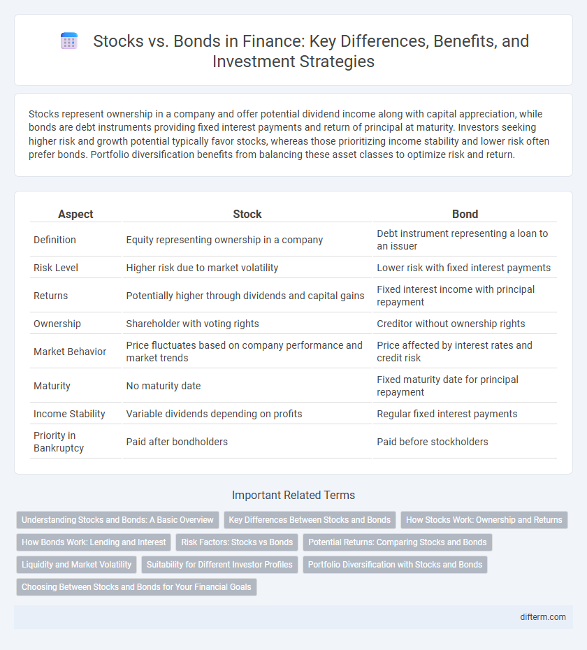 Stocks vs. Bonds in Finance: Key Differences, Benefits, and Investment Strategies