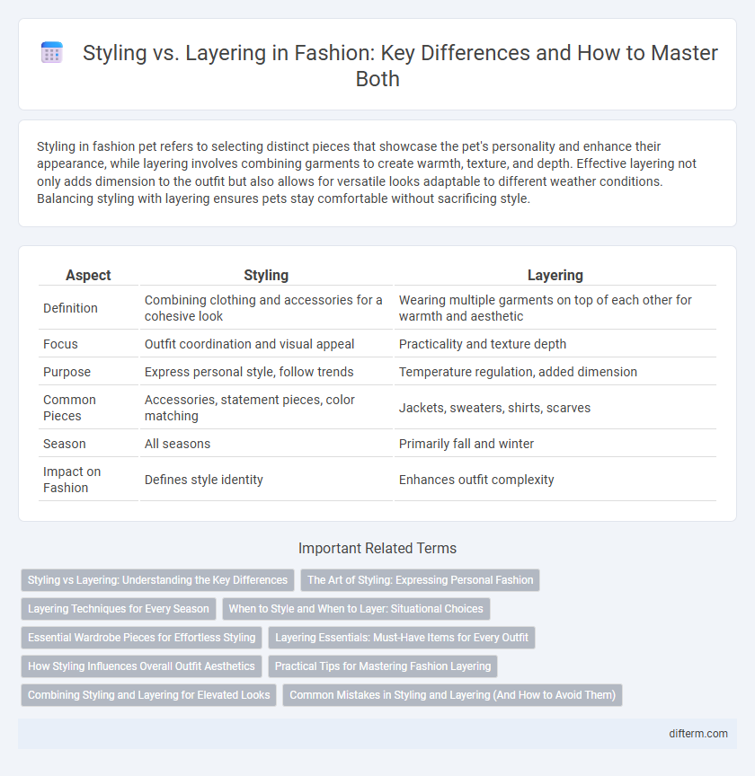 Styling vs. Layering in Fashion: Key Differences and How to Master Both
