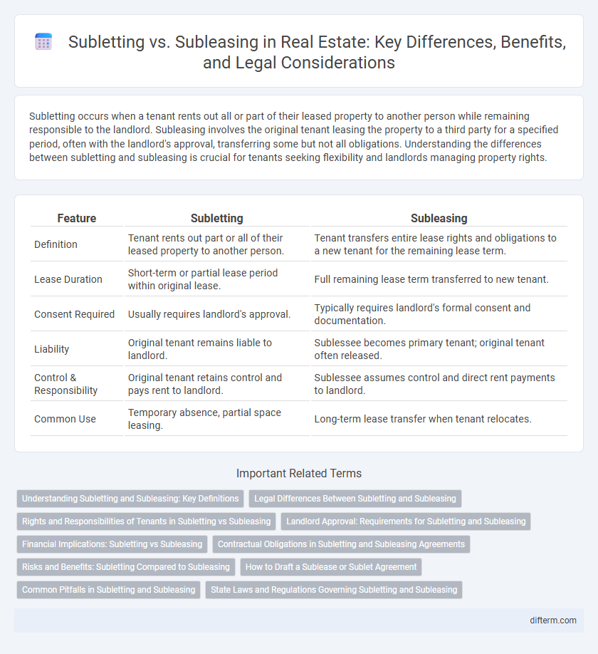 Subletting vs. Subleasing in Real Estate: Key Differences, Benefits, and Legal Considerations