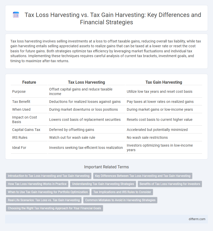 Tax Loss Harvesting vs. Tax Gain Harvesting: Key Differences and Financial Strategies