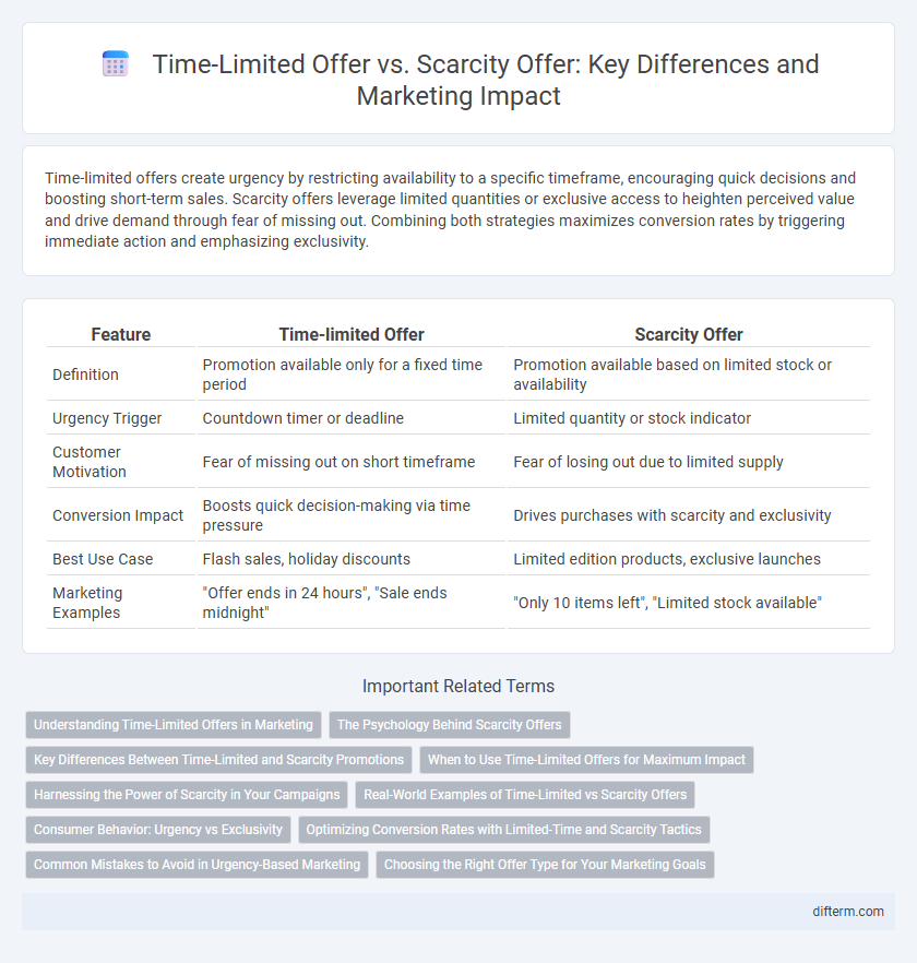 Time-Limited Offer vs. Scarcity Offer: Key Differences and Marketing Impact