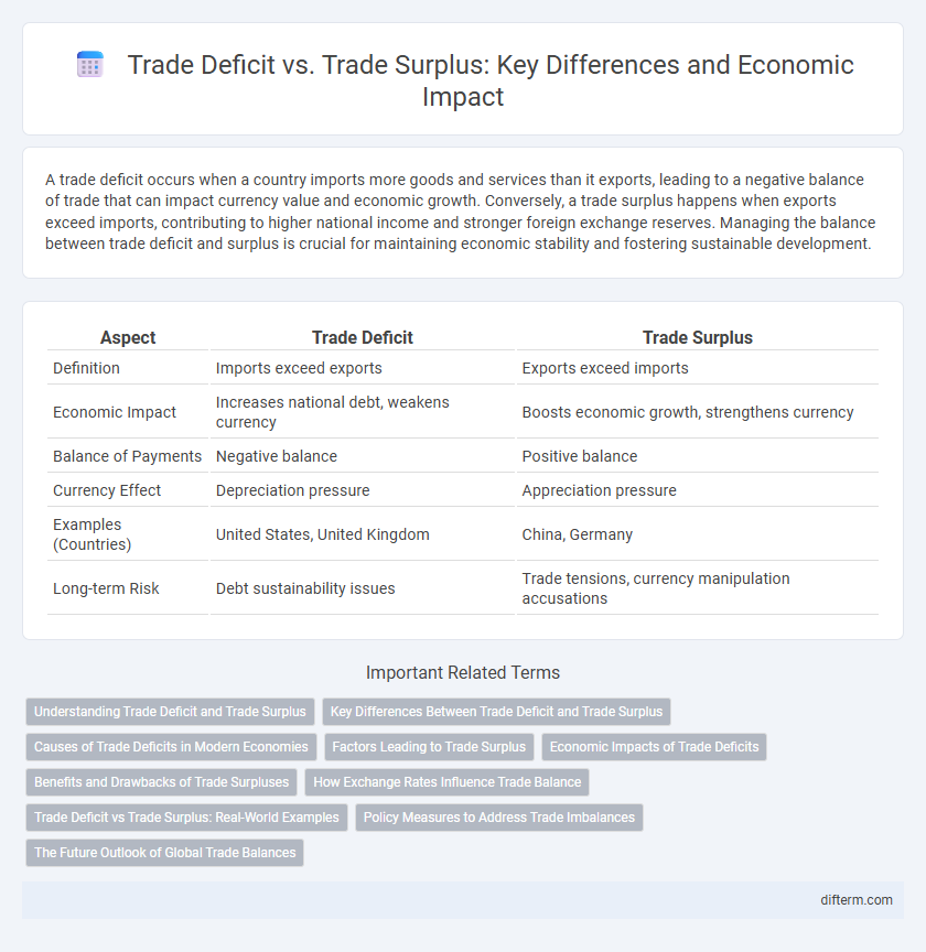 Trade Deficit vs. Trade Surplus: Key Differences and Economic Impact