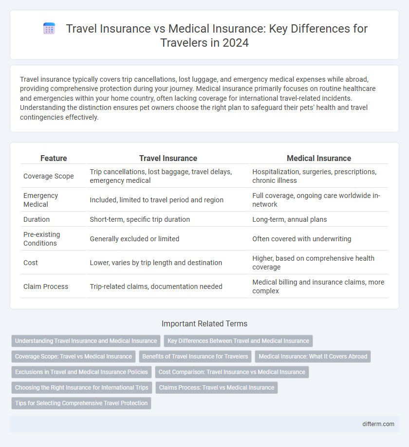 Travel Insurance vs Medical Insurance: Key Differences for Travelers in 2024