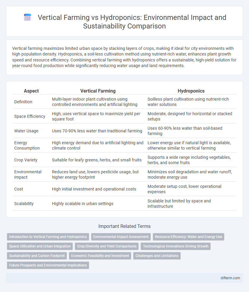 Vertical Farming vs Hydroponics: Environmental Impact and Sustainability Comparison