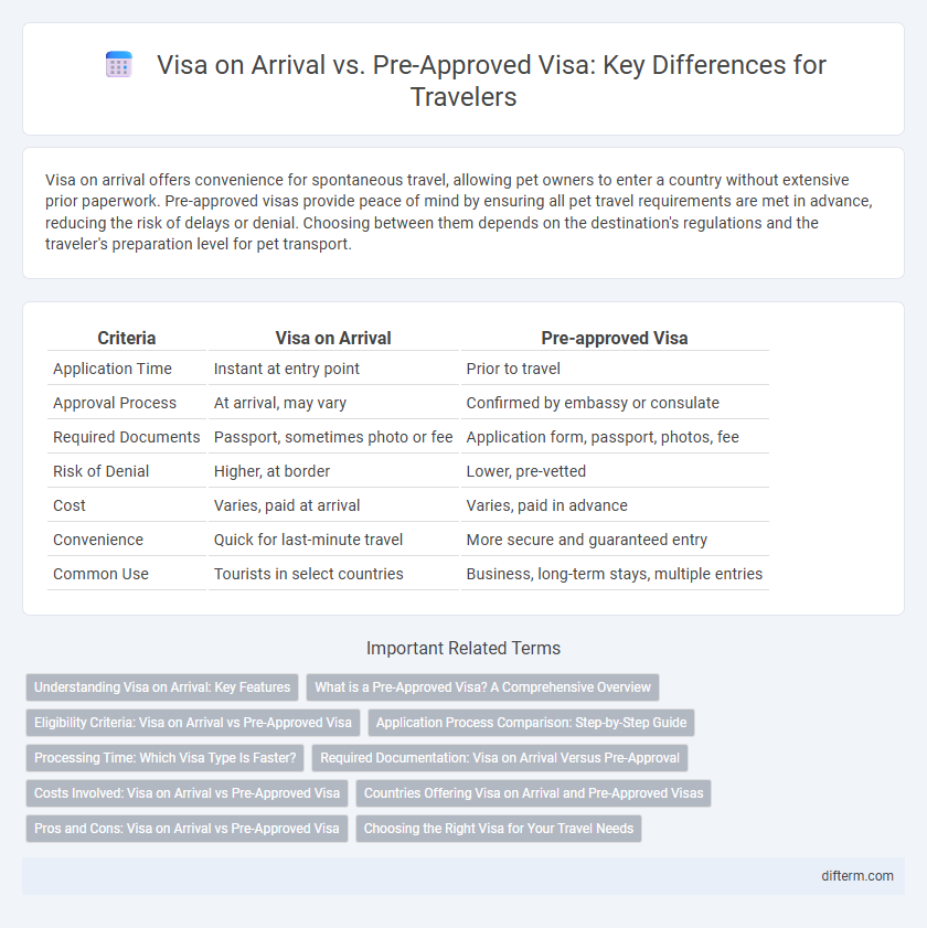 Visa on Arrival vs. Pre-Approved Visa: Key Differences for Travelers
