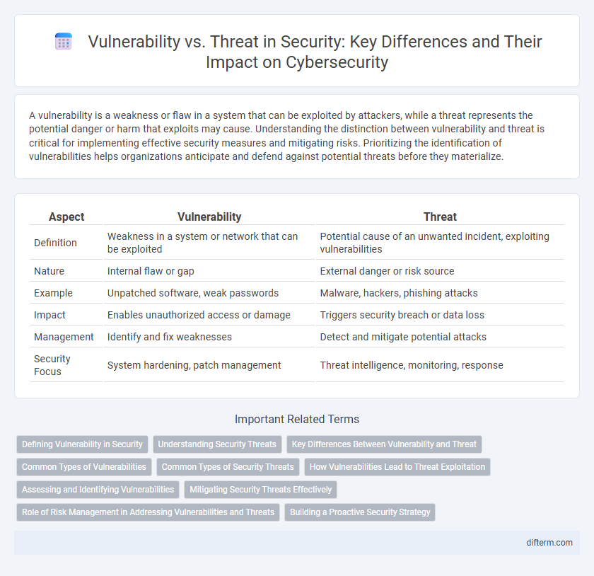 Vulnerability vs. Threat in Security: Key Differences and Their Impact on Cybersecurity
