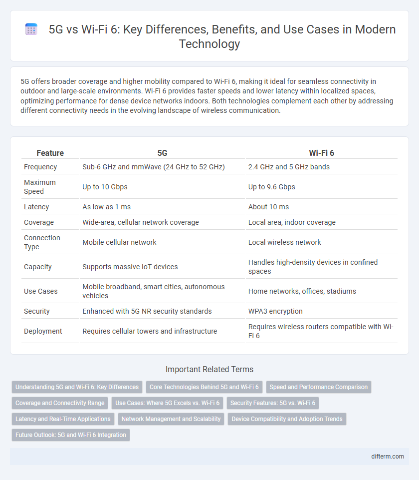 5G vs Wi-Fi 6: Key Differences, Benefits, and Use Cases in Modern Technology