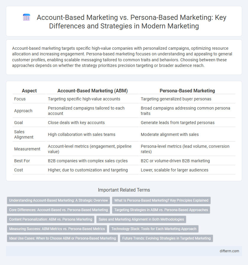 Account-Based Marketing vs. Persona-Based Marketing: Key Differences and Strategies in Modern Marketing