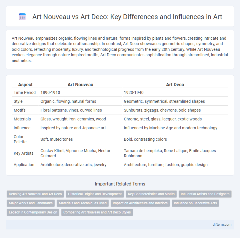 Art Nouveau vs Art Deco: Key Differences and Influences in Art