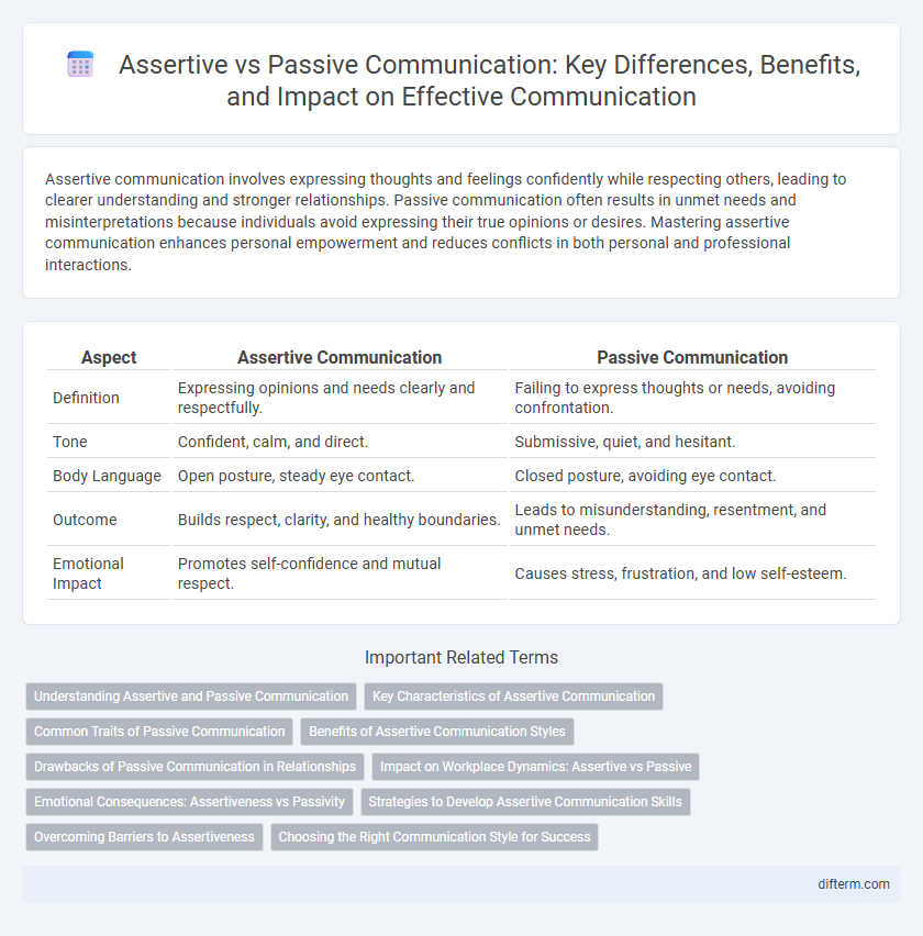 Assertive vs Passive Communication: Key Differences, Benefits, and Impact on Effective Communication