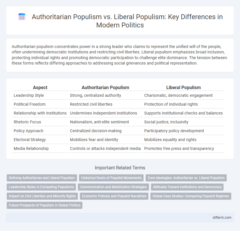 Authoritarian Populism vs. Liberal Populism: Key Differences in Modern Politics