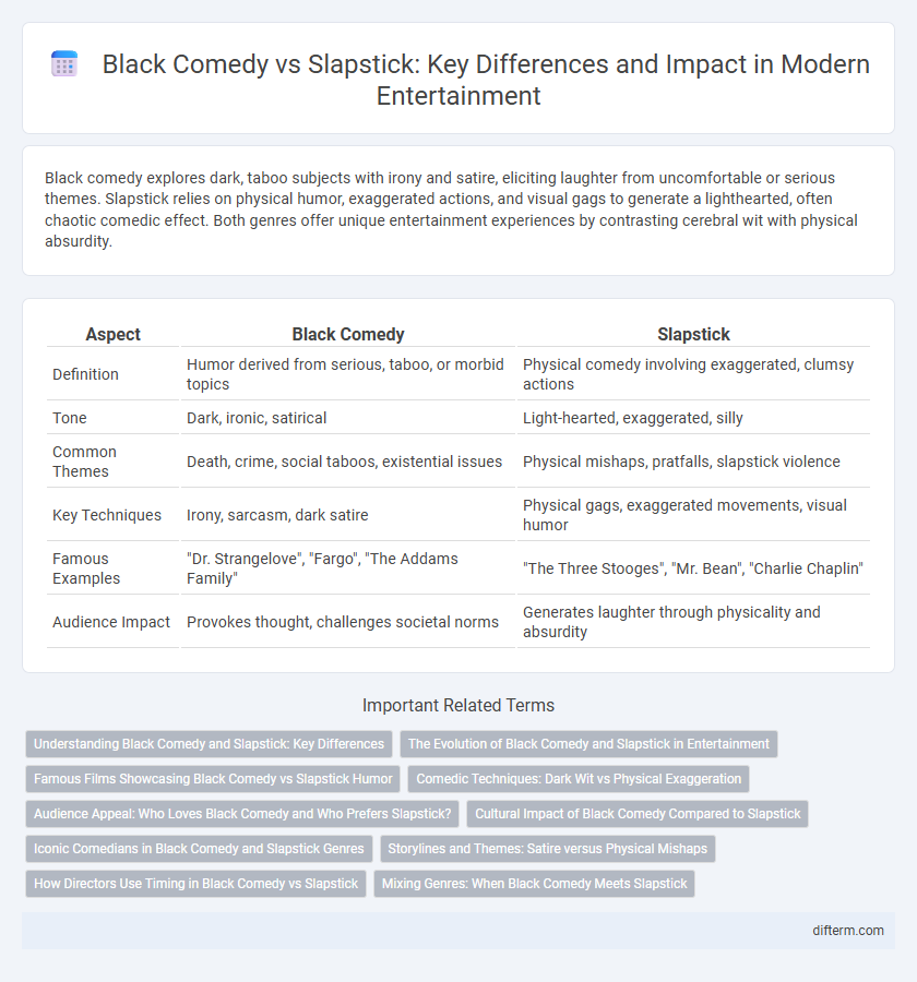 Black Comedy vs Slapstick: Key Differences and Impact in Modern Entertainment