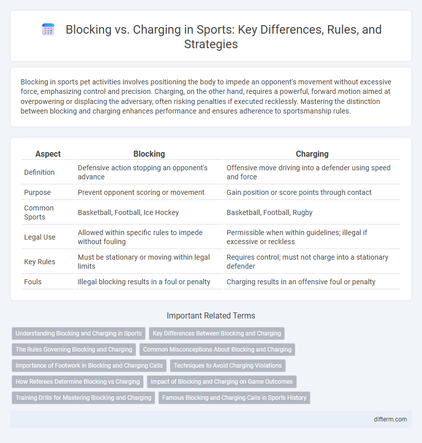 Blocking vs. Charging in Sports: Key Differences, Rules, and Strategies