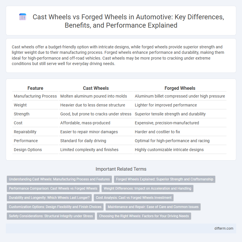 Cast Wheels vs Forged Wheels in Automotive: Key Differences, Benefits, and Performance Explained