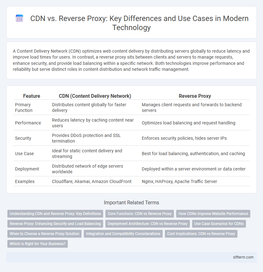 CDN vs. Reverse Proxy: Key Differences and Use Cases in Modern Technology