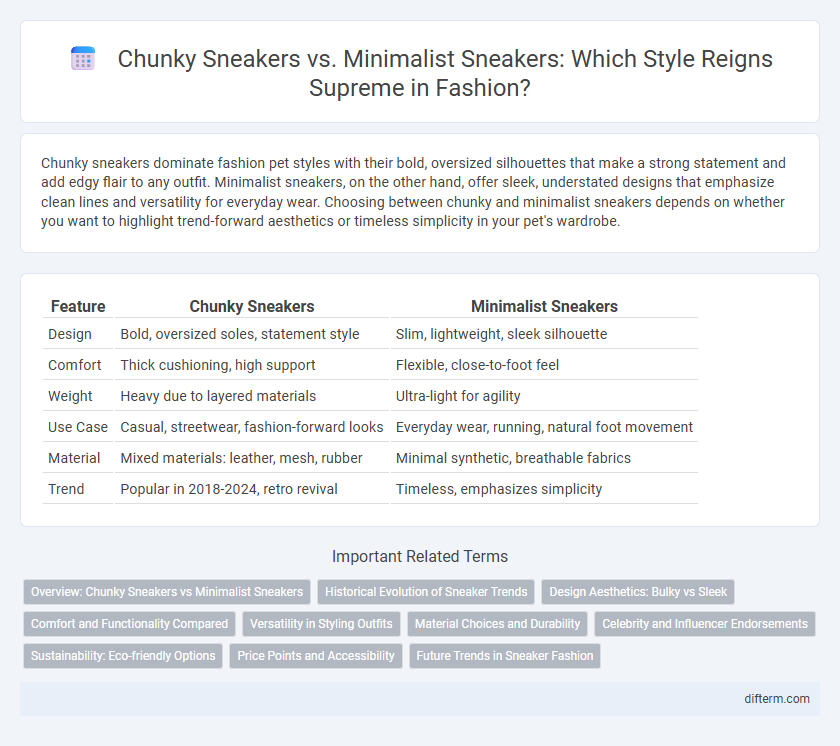 Chunky Sneakers vs. Minimalist Sneakers: Which Style Reigns Supreme in Fashion?