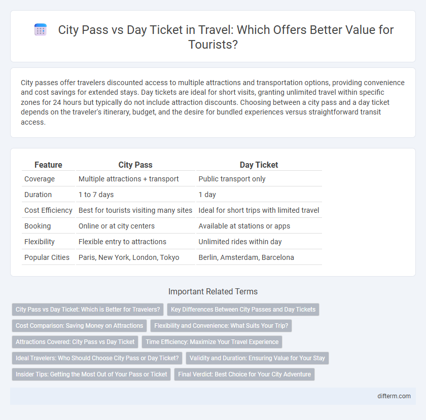 City Pass vs Day Ticket in Travel: Which Offers Better Value for Tourists?
