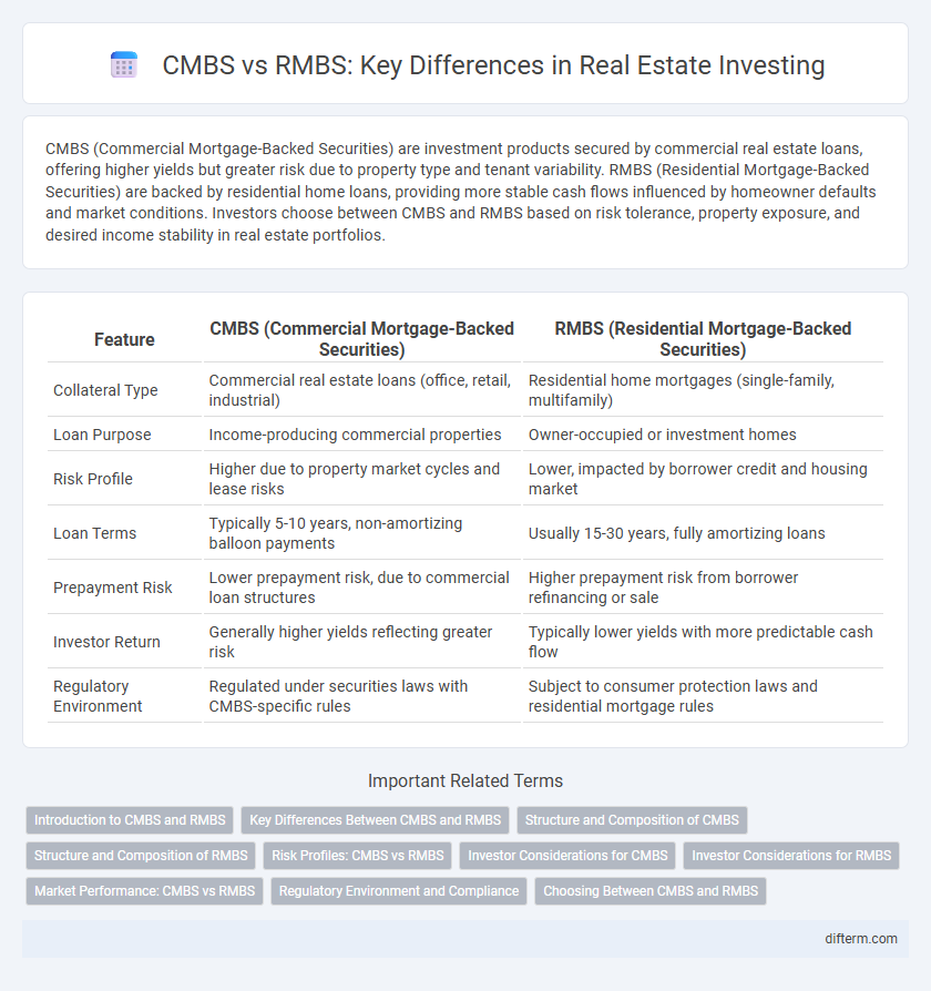 CMBS vs RMBS: Key Differences in Real Estate Investing