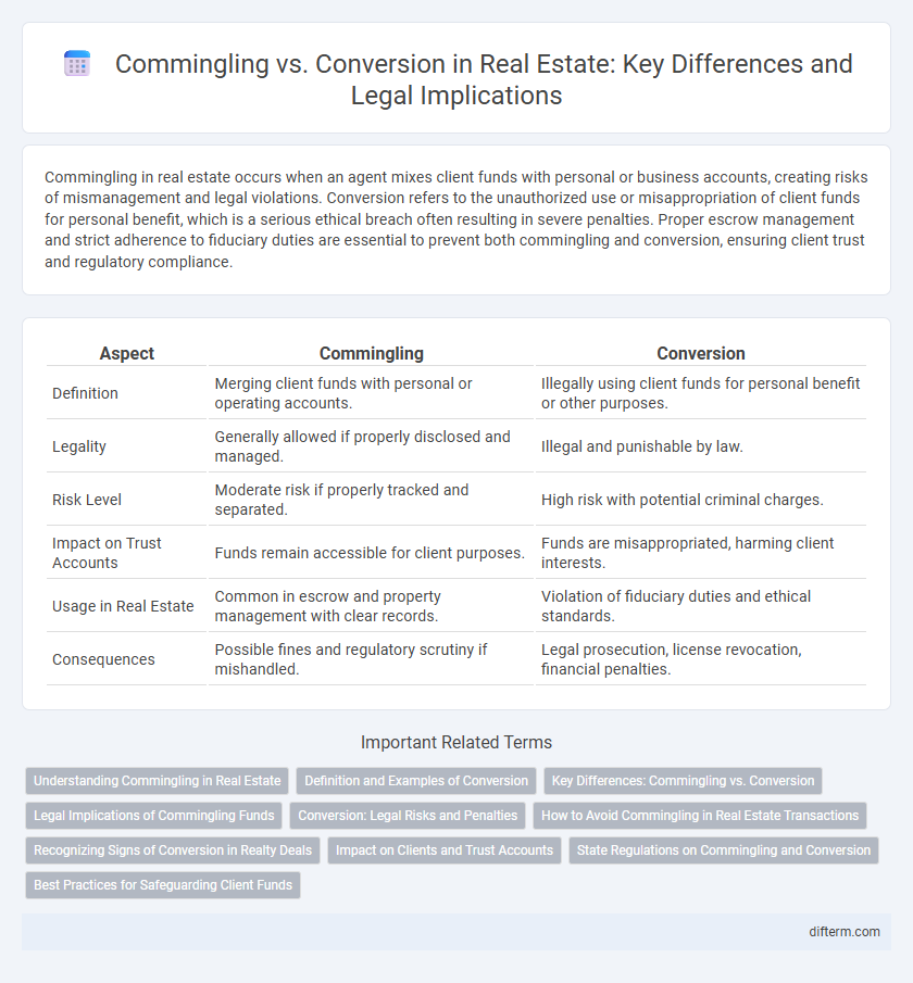 Commingling vs. Conversion in Real Estate: Key Differences and Legal Implications