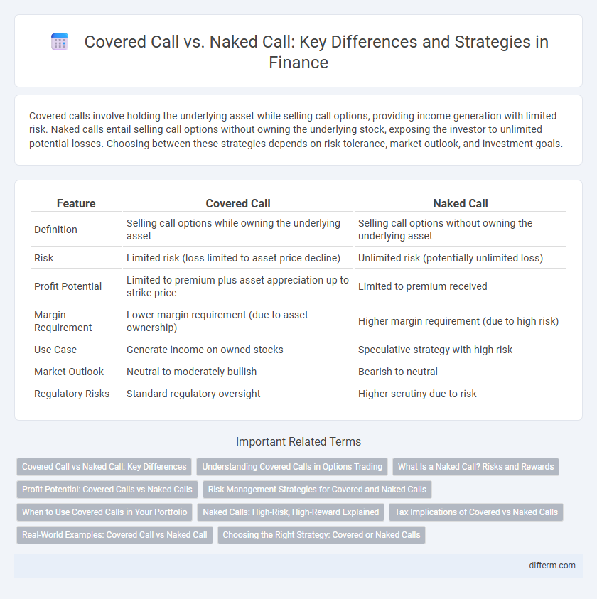 Covered Call vs. Naked Call: Key Differences and Strategies in Finance