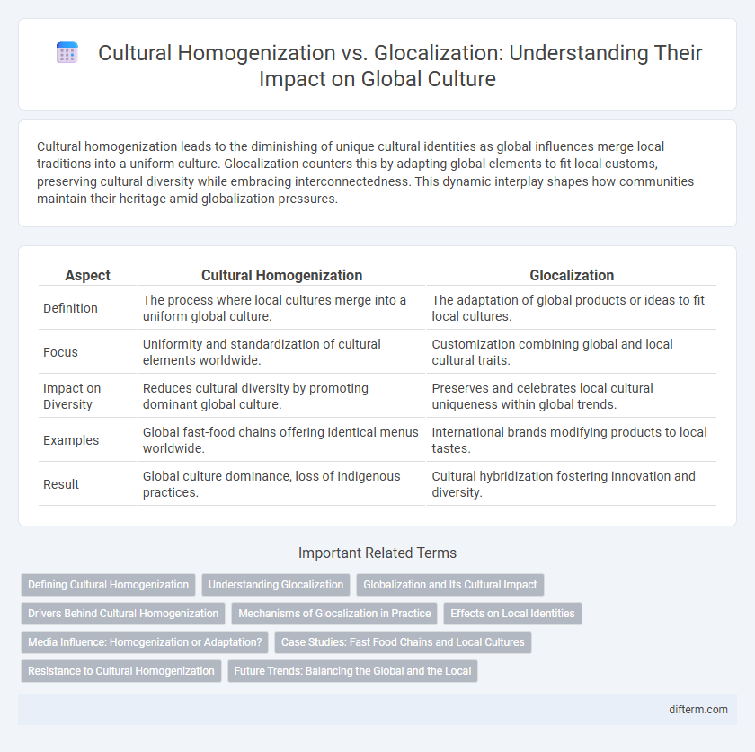 Cultural Homogenization vs. Glocalization: Understanding Their Impact on Global Culture