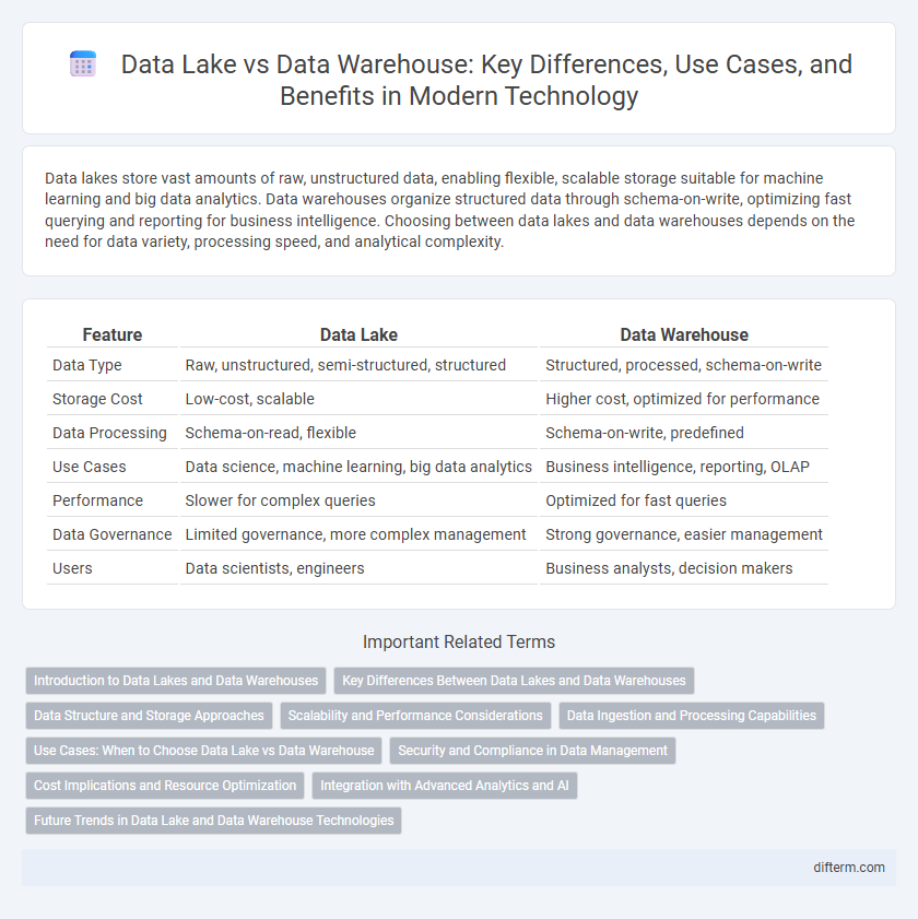 Data Lake vs Data Warehouse: Key Differences, Use Cases, and Benefits in Modern Technology
