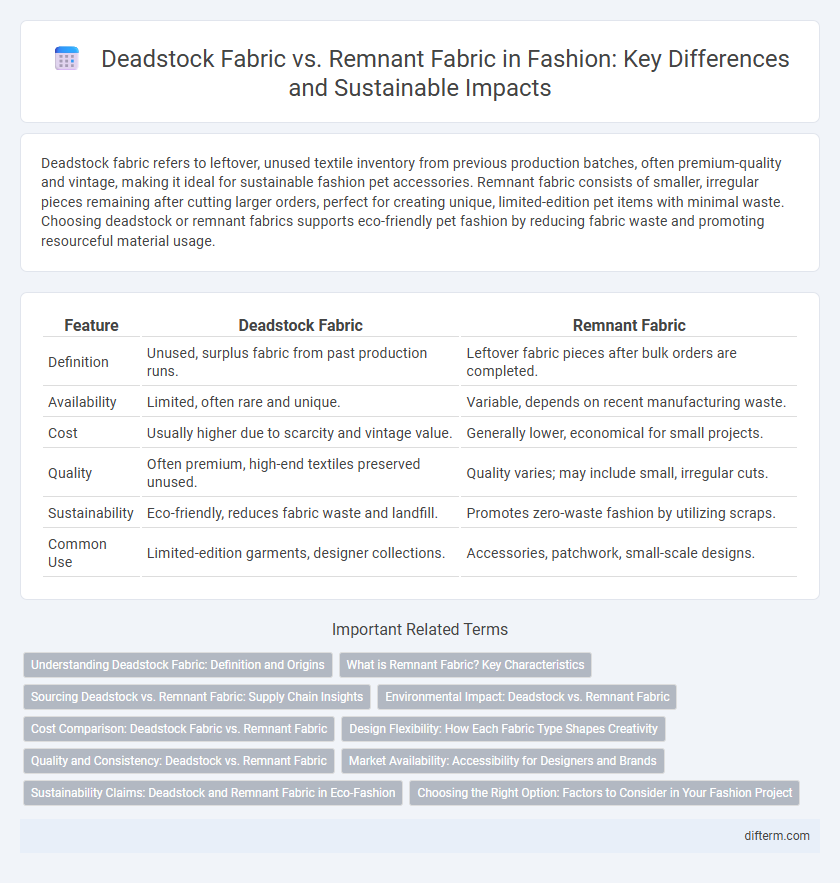 Deadstock Fabric vs. Remnant Fabric in Fashion: Key Differences and Sustainable Impacts